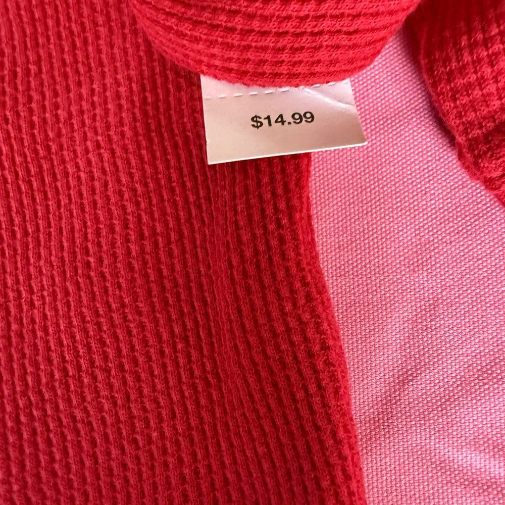 Gap Thermal Cotton Long Sleeve Tee Blue and Red boys NEW NEW